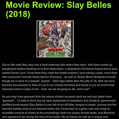 MOVIE REVIEW: SLAY BELLES (2018)